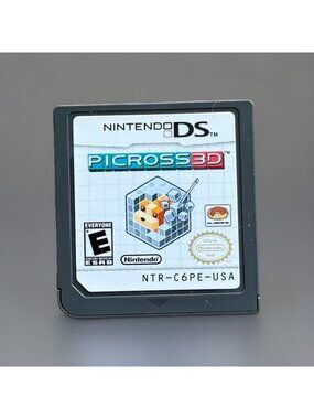 Picross 3D (Nintendo DS, 2010) Game Only Genuine Working Tested DSi 3DS